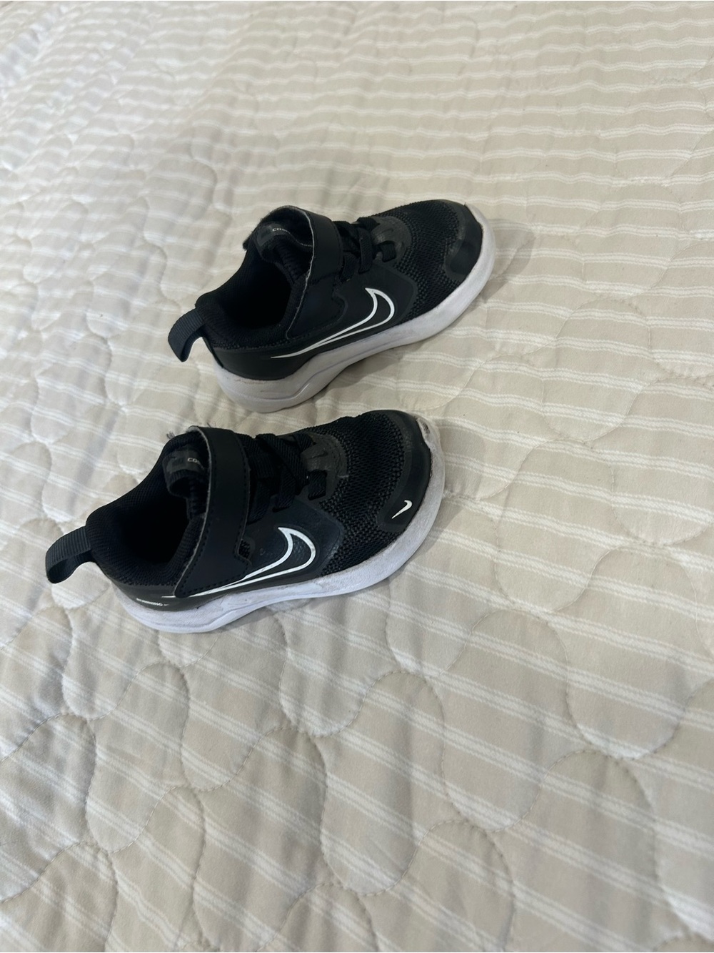 Nike Kids Black and White Athletic Sneakers